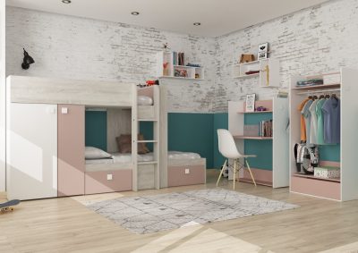 Trasman Kids Bedroom, Spain Bo1 Bunk Bed 190cm